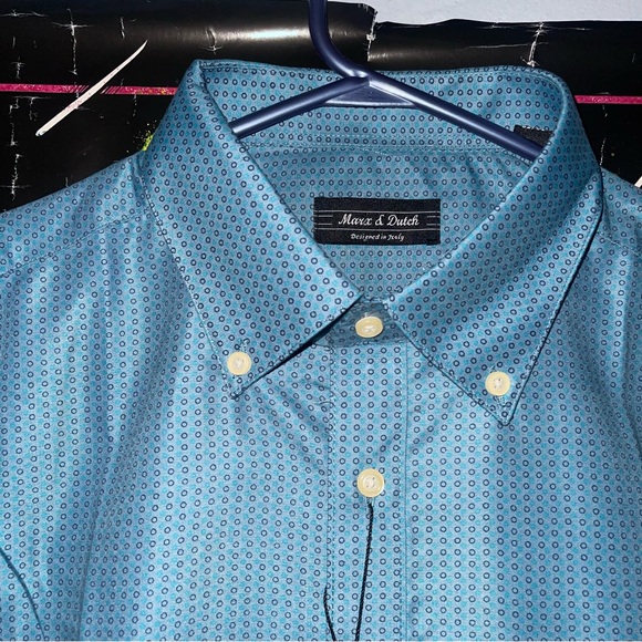 Blue Marx & Dutch Full Button Down Dress Shirt - Picture 3 of 5